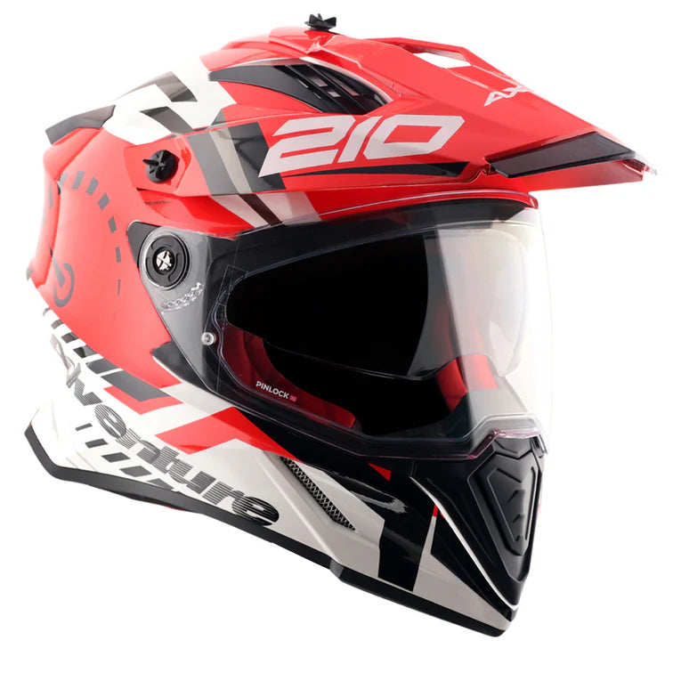 AXOR HELMET XCROSS DV SPEEDOMETER WHITE RED