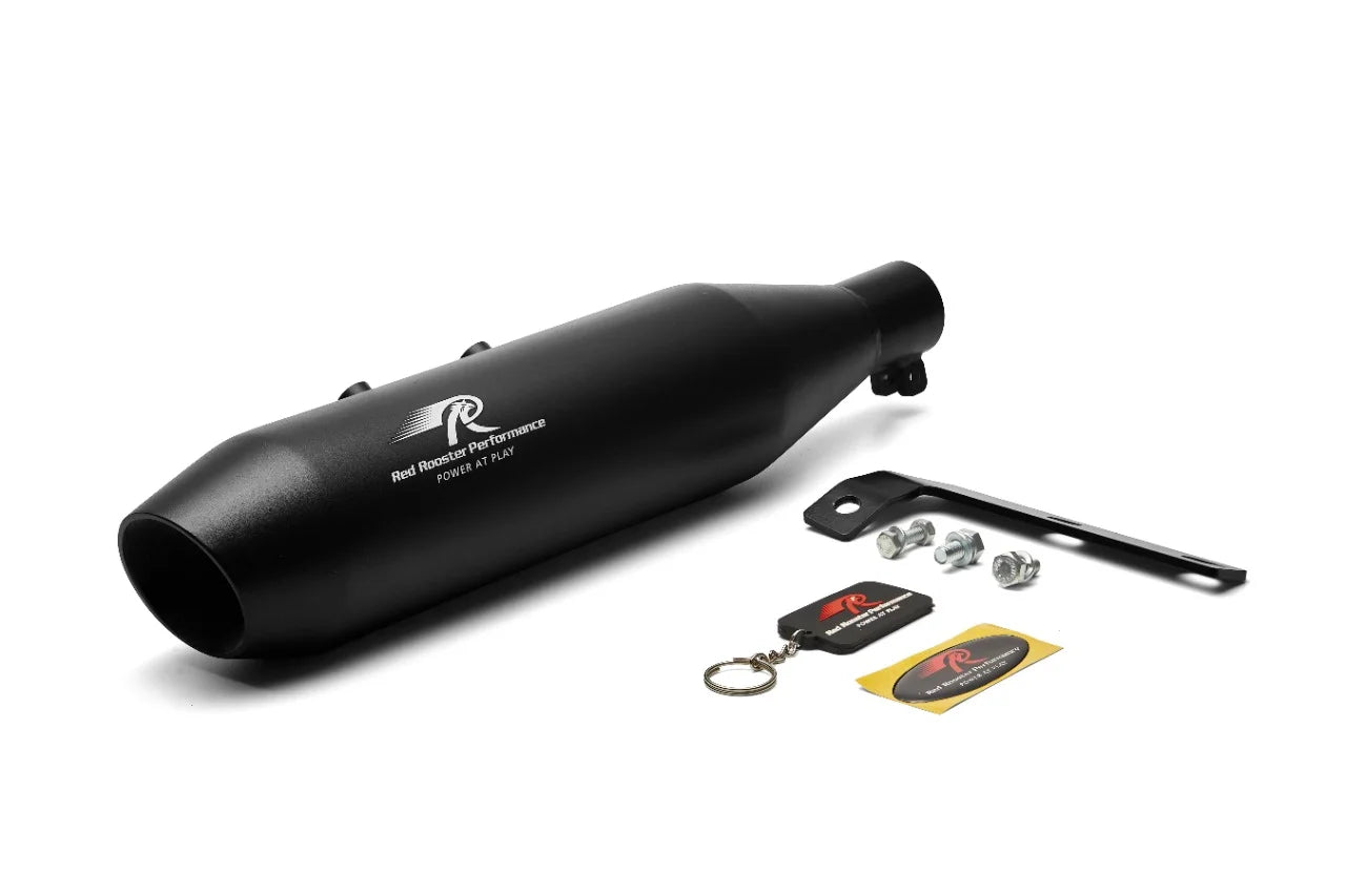 RED ROOSTER EXHAUST MATTE BLACK HNTER 350
