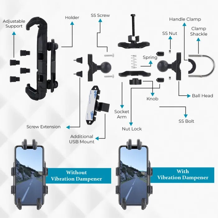 ZANA MOBILE HOLDER WITH USB HOLDER