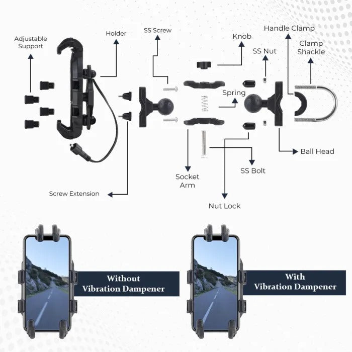 ZANA MOBILE HOLDER WITH TOUCH CHARGER