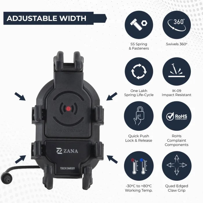 ZANA MOBILE HOLDER WITH TOUCH CHARGER