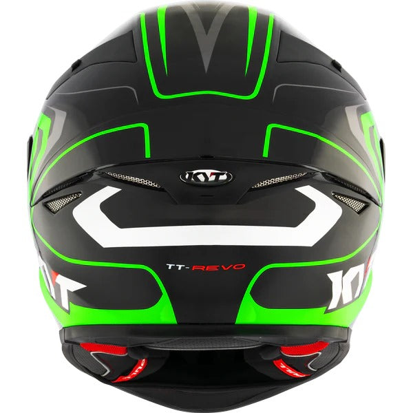 KYT HELMET REVO OVERTECH BLACK GREEN
