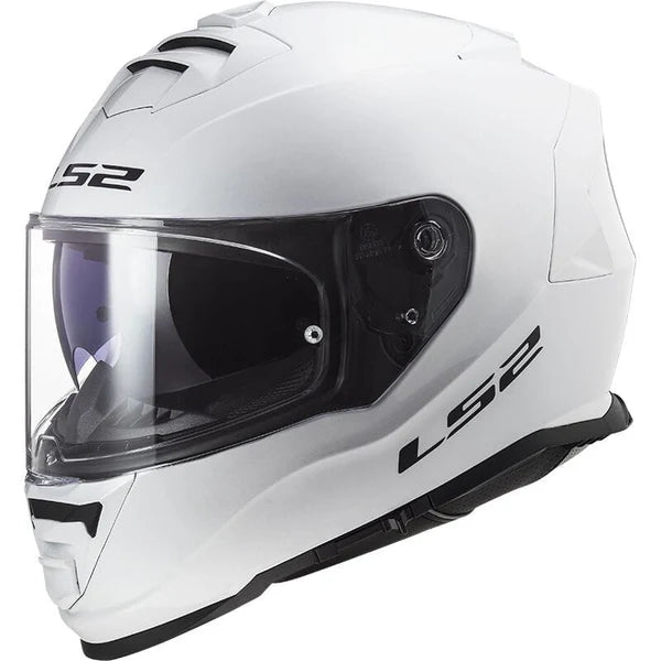 LS2 HELMET FF800 STORM II SOLID WHITE