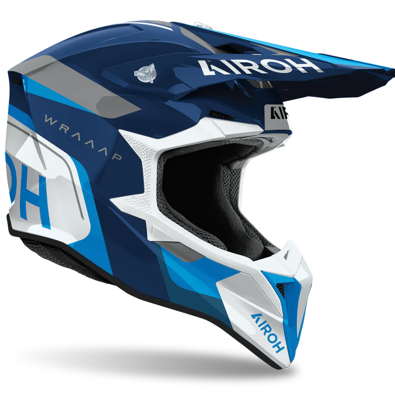 AIROH HELMET WRAAAP CONQUER BLUE GLOSS