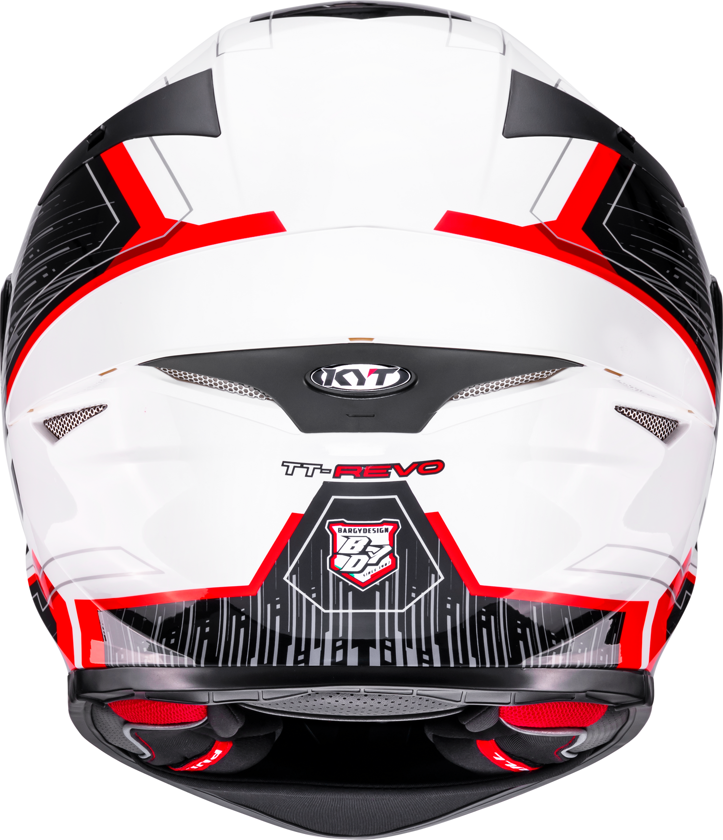 KYT HELMET REVO SPEEDING WHITE RED