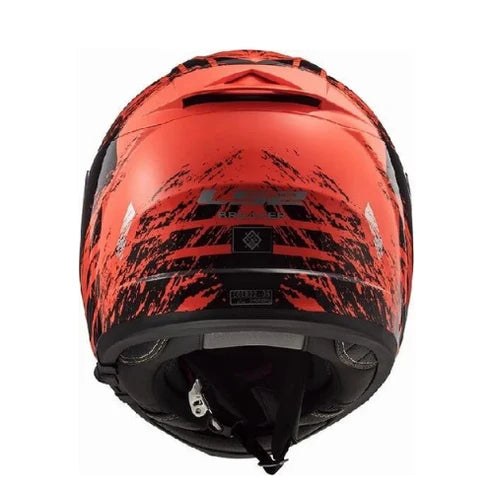 LS2 HELMET FF390 BREAKER EVO MATT BLACK ORANGE ANIMAL