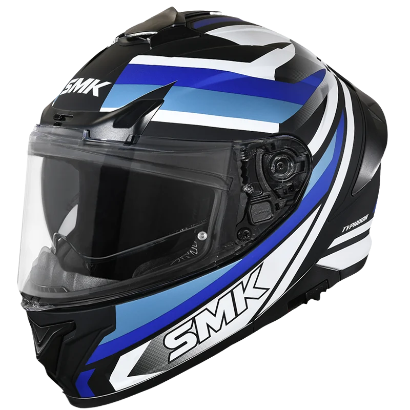 SMK HELMET TYPHOON FREERIDE BLACK BLUE WHITE (GL251)