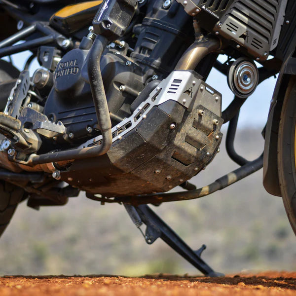 AUTO ENGINA BASH PLATE BLACK SILVER HIMALAYAN 450