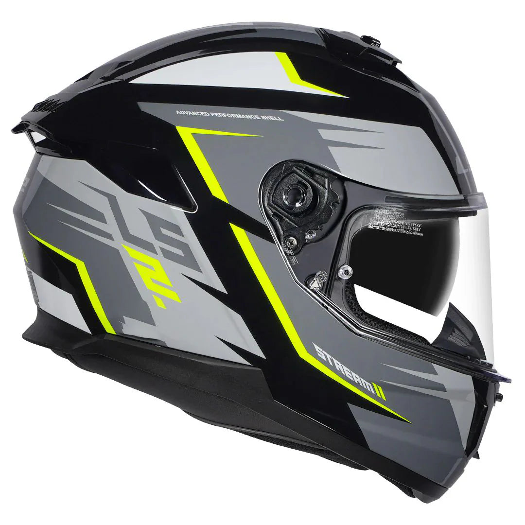 LS2 HELMET FF320 STREAM II METEOR BLACK FLUO YELLOW