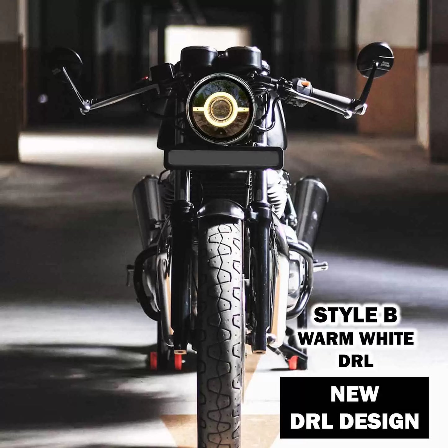 VAISHNU HEADLIGHT TYPE DRL B PURE WITE INTERCEPTOR/GT 650 (2023-26)