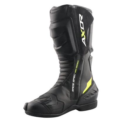 AXOR BOOTS RACER TEC BLACK NEON GREEN