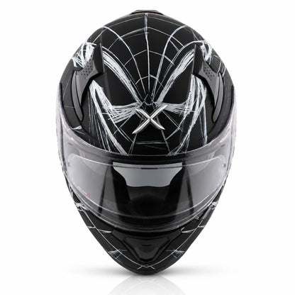 AXOR HELMET APEX MARVEL SPIDERMAN DULL BLACK WHITE