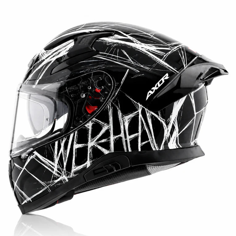 AXOR HELMET APEX MARVEL SPIDERMAN BLACK WHITE