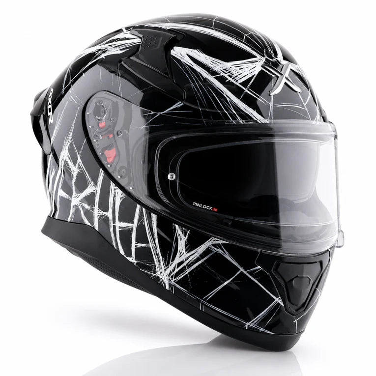 AXOR HELMET APEX MARVEL SPIDERMAN BLACK WHITE