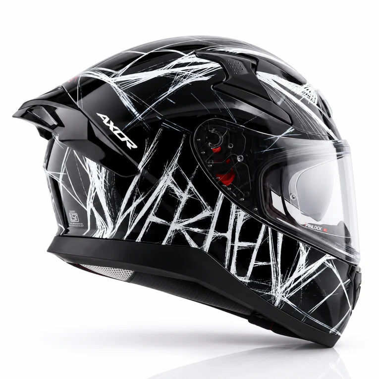 AXOR HELMET APEX MARVEL SPIDERMAN BLACK WHITE