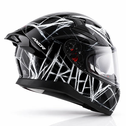 AXOR HELMET APEX MARVEL SPIDERMAN BLACK WHITE