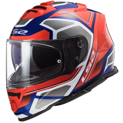 LS2 HELMET FF800 STORM FASTER MATT RED BLUE