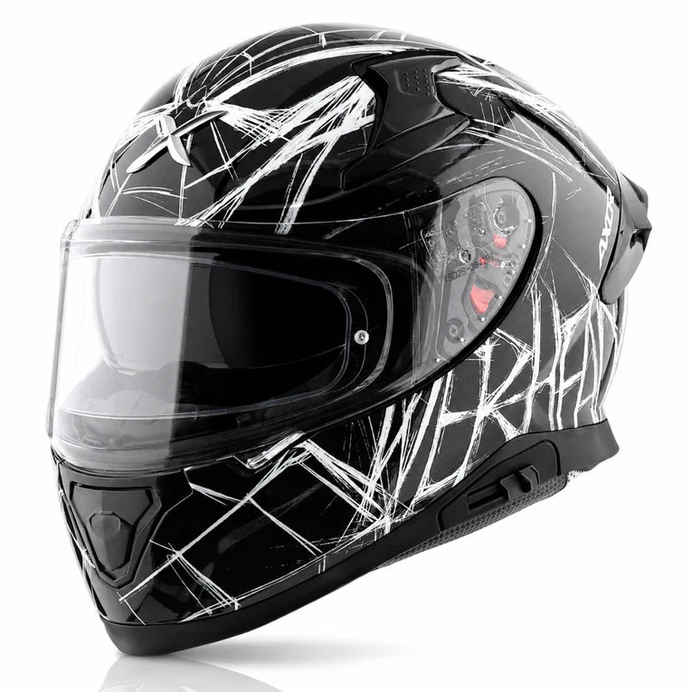 AXOR HELMET APEX MARVEL SPIDERMAN BLACK WHITE