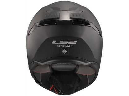 LS2 HELMET FF320 STREAM II SOLID MATT BLACK