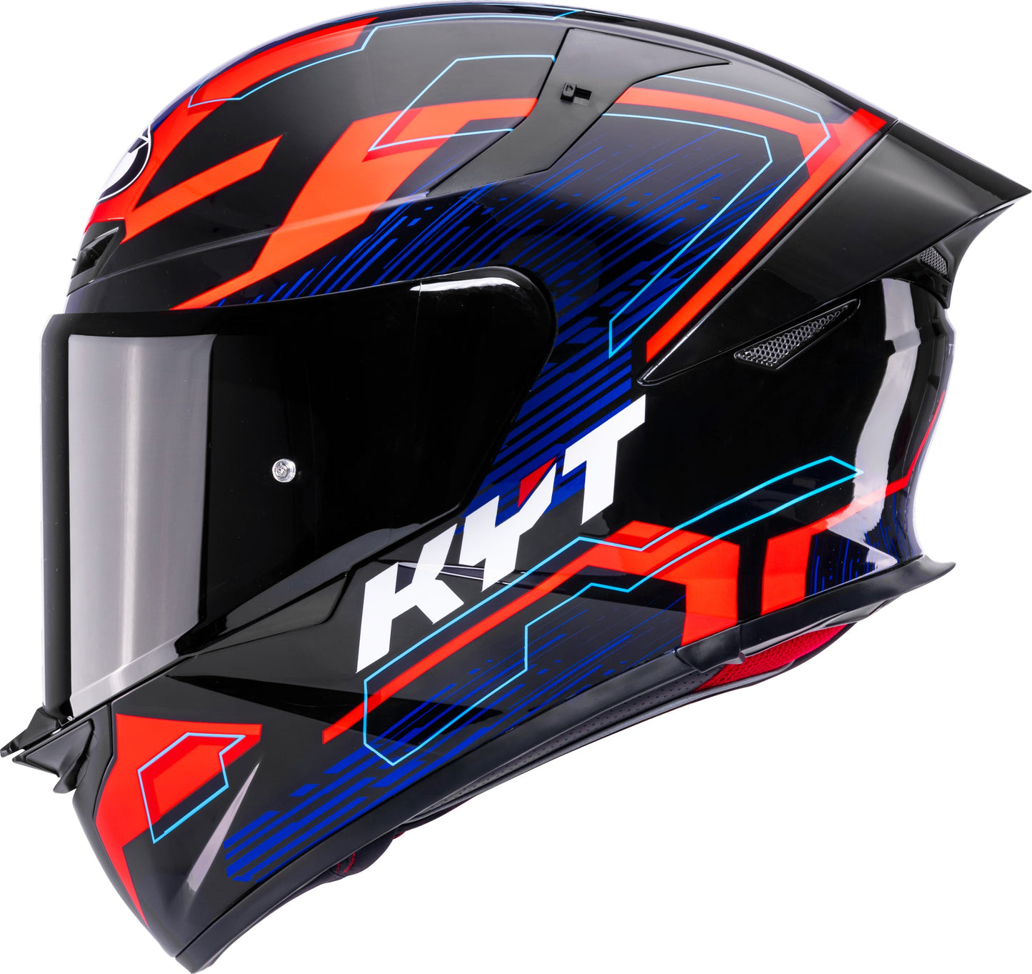 KYT HELMET REVO SPEEDING BLACK RED BLUE