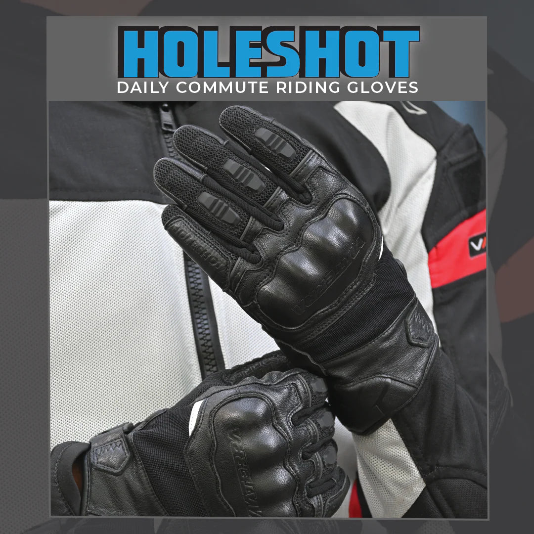 VIATERRA GLOVES HOLESHOT V2 BLACK