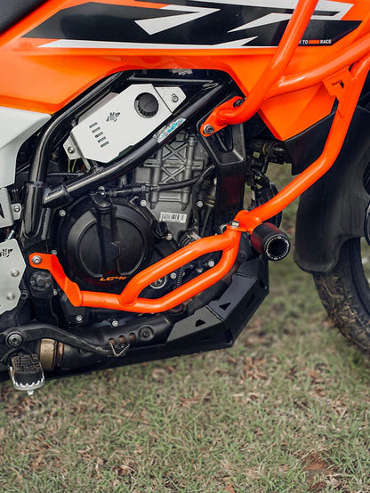 LEGUNDARY CUSTOM CRASH GUARD RAPTOR CRA20602 KTM ADVENTURE 390 (2025)/ 250 ADV/390 ADV R/390 ADV X+/390 ADV S 2025 ORANGE