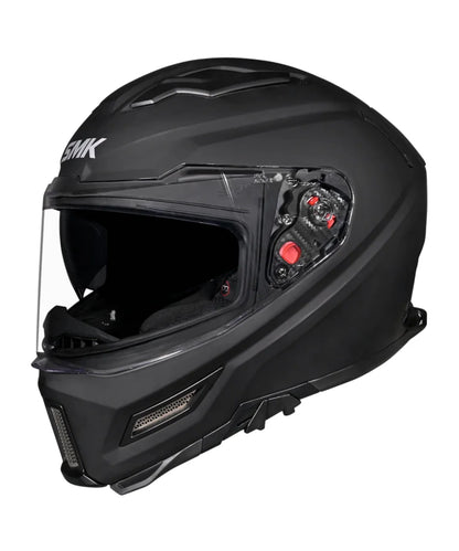 SMK HELMET AGNAR SOLID DULL BLACK (MA200)