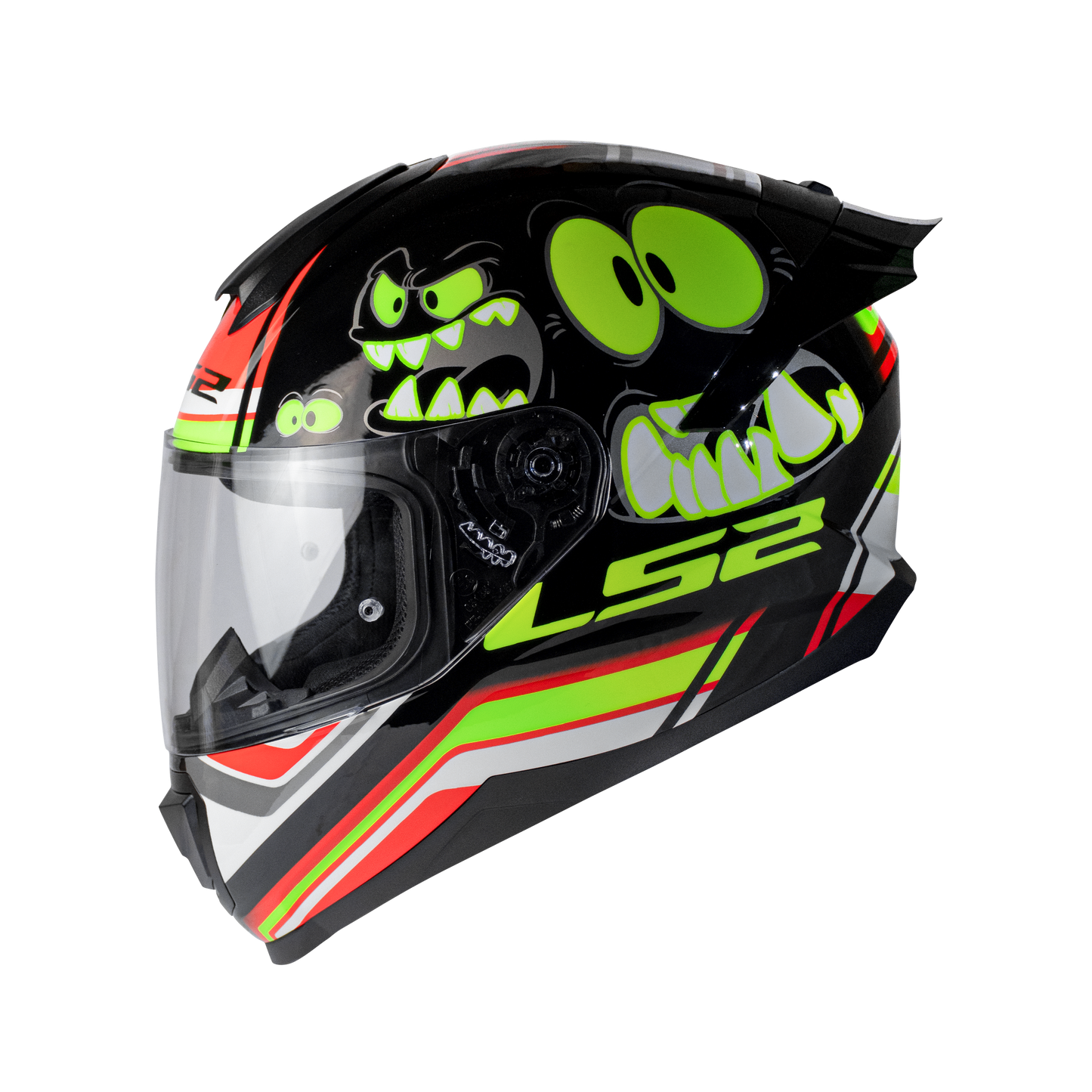 LS2 HELMET FF802 FLASH ELVES GLOW BLACK