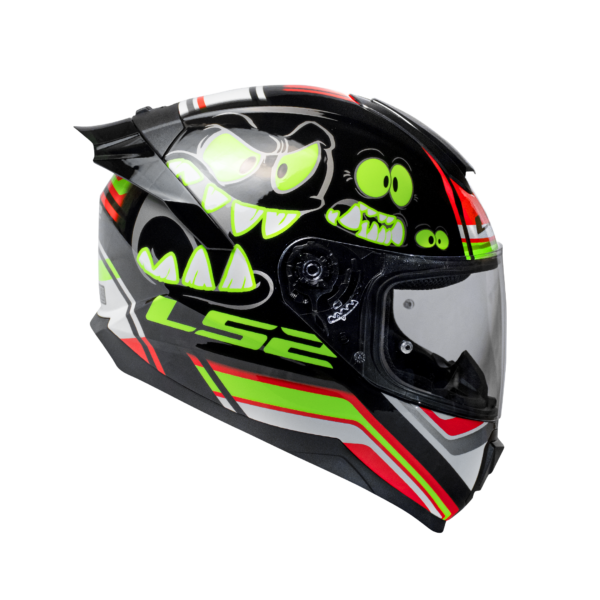 HELMET LS2 FF802 FLASH ELVES GLOW BLACK