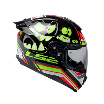 HELMET LS2 FF802 FLASH ELVES GLOW BLACK