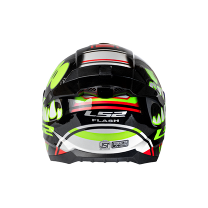 LS2 HELMET FF802 FLASH ELVES GLOW BLACK