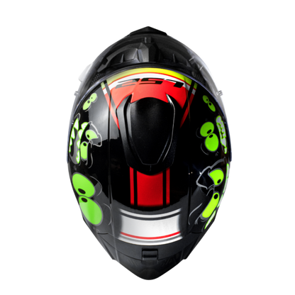 HELMET LS2 FF802 FLASH ELVES GLOW BLACK