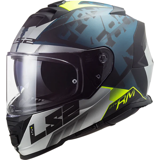 LS2 HELMET FF800 STORM SPRINTER MATT BLACK SILVER COBALT