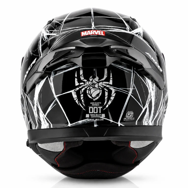 AXOR HELMET APEX MARVEL SPIDERMAN BLACK WHITE