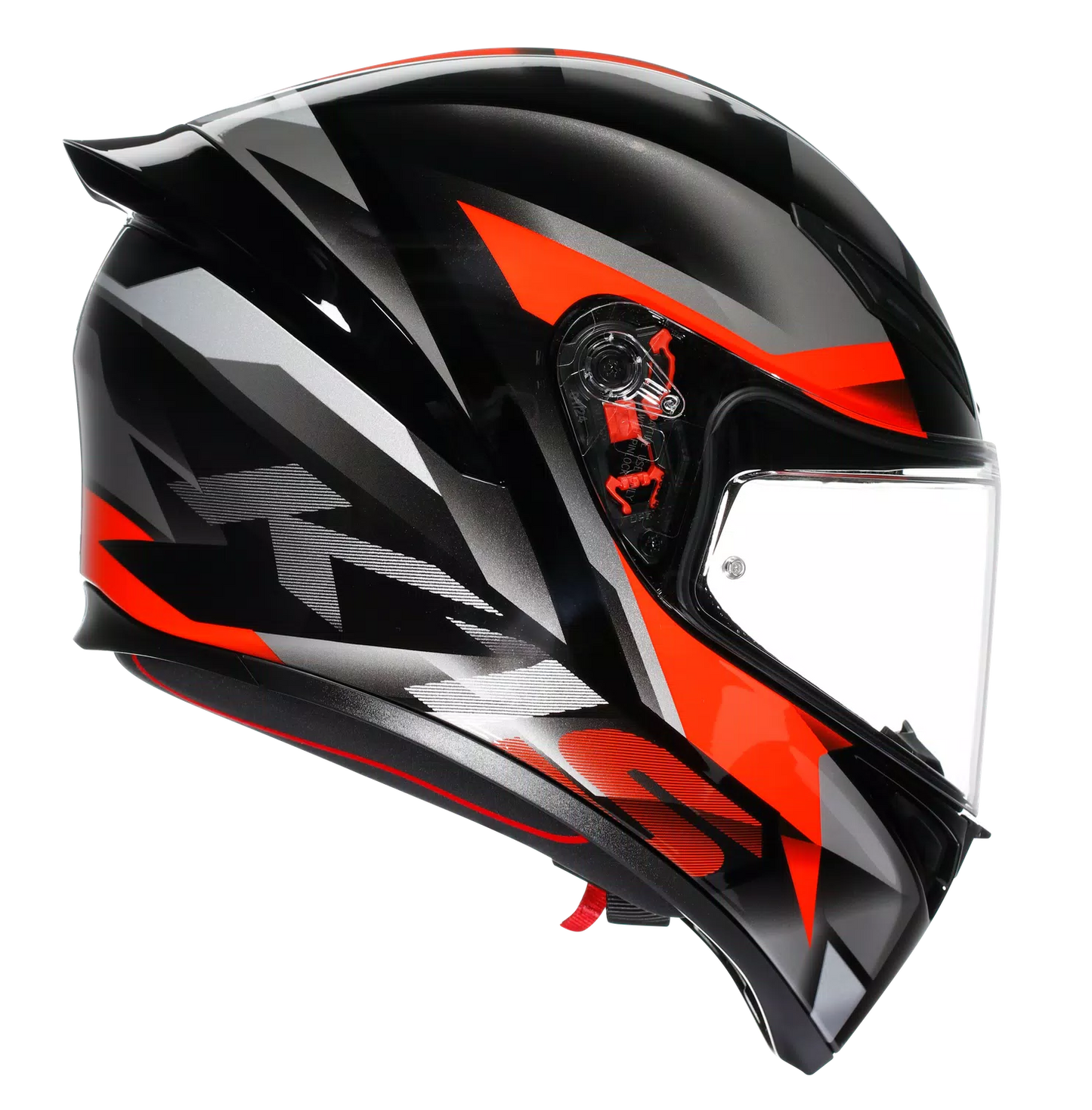 AGV HELMET K1S FASTLAP BLACK GREY RED  064