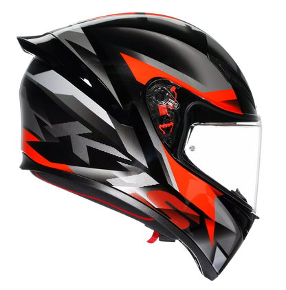 AGV HELMET K1S FASTLAP BLACK GREY RED  064