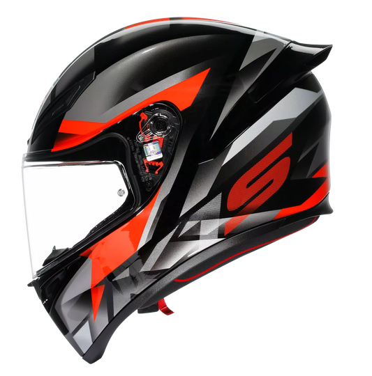 AGV HELMET K1S FASTLAP BLACK GREY RED  064