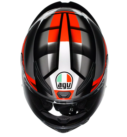AGV HELMET K1S FASTLAP BLACK GREY RED  064