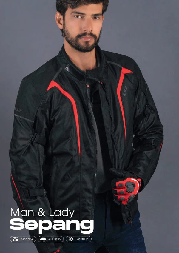 LS2 JACKET SEPANG MAN BLACK DARK GREY