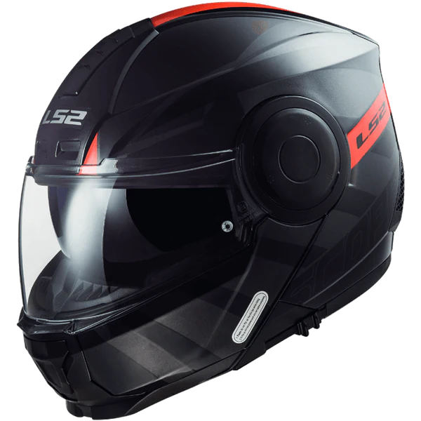 LS2 HELMET FF901 SCOPE II HAMR BLACK TITANIUM RED
