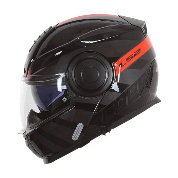 LS2 HELMET FF901 SCOPE II HAMR BLACK TITANIUM RED