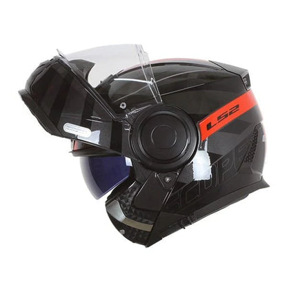 LS2 HELMET FF901 SCOPE II HAMR BLACK TITANIUM RED