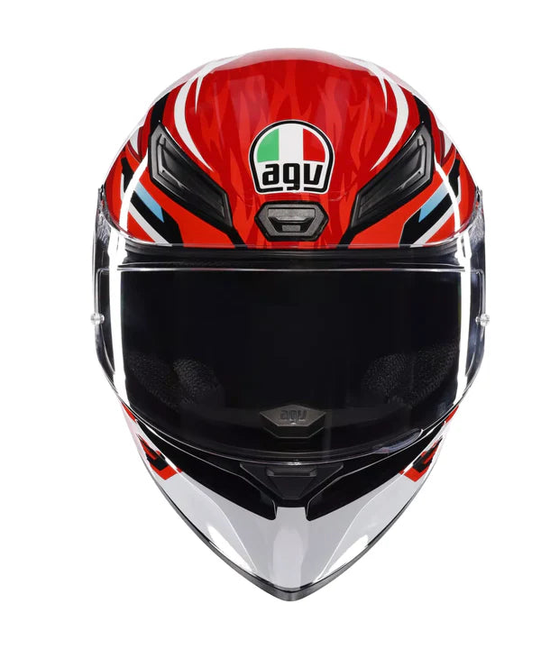 AGV HELMET K1S LION BLACK RED WHITE 035