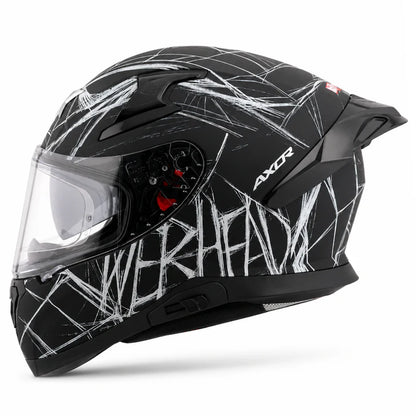 AXOR HELMET APEX MARVEL SPIDERMAN DULL BLACK WHITE
