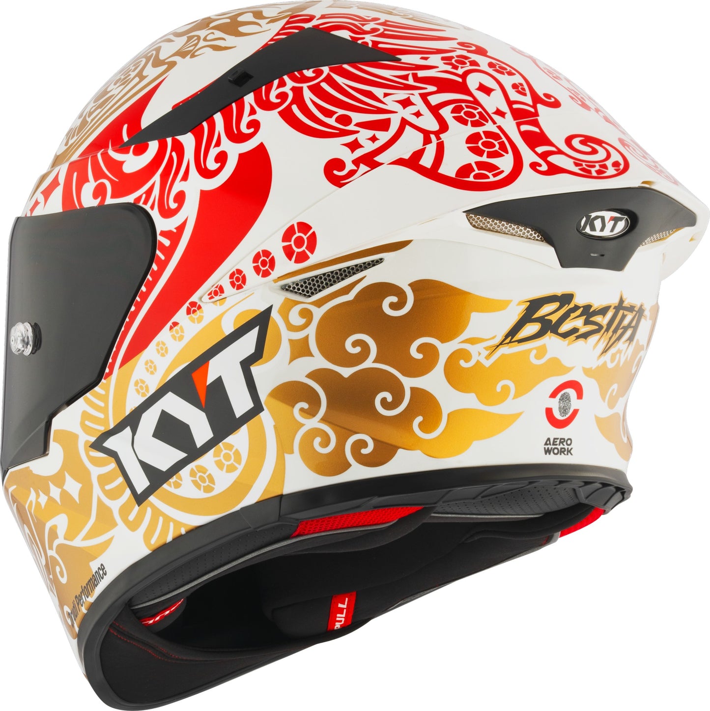 KYT HELMET REVO ENEA INDONESIA REPLICA 2023 WHITE PEARL