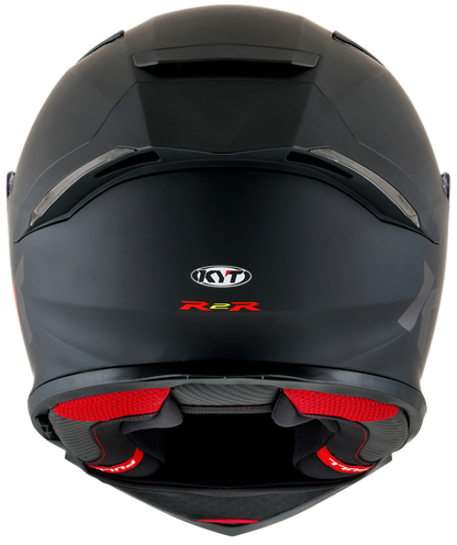 KYT HELMET R2R PRO SOLID MATT BLACK