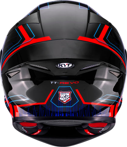 KYT HELMET REVO SPEEDING BLACK RED BLUE
