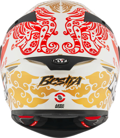 KYT HELMET REVO ENEA INDONESIA REPLICA 2023 WHITE PEARL