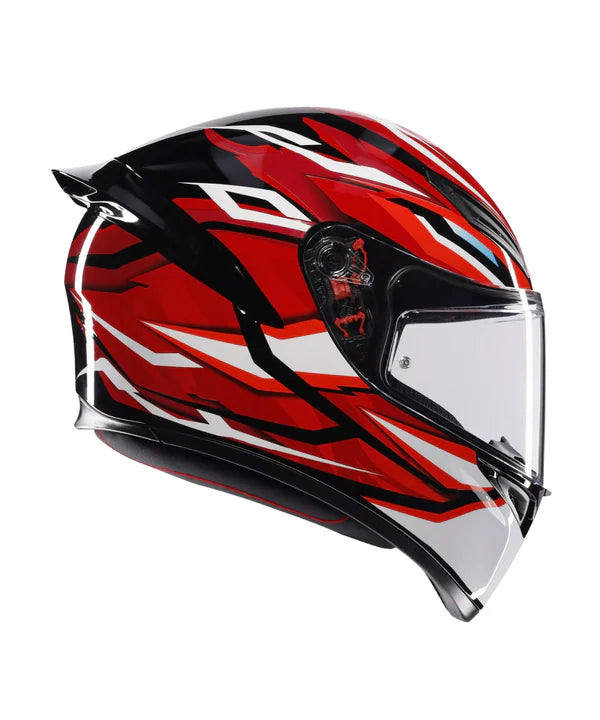 AGV HELMET K1S LION BLACK RED WHITE 035
