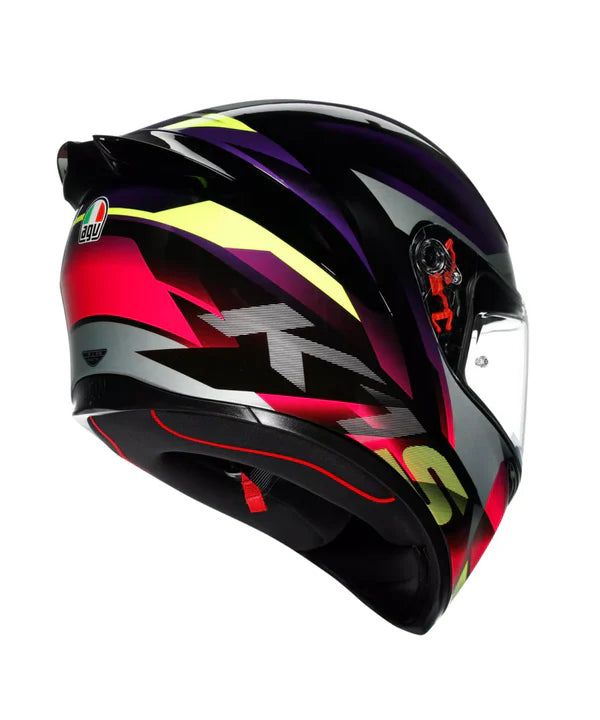 AGV HELMET K1S FASTLAP 065  BLACK PURPLE PINK